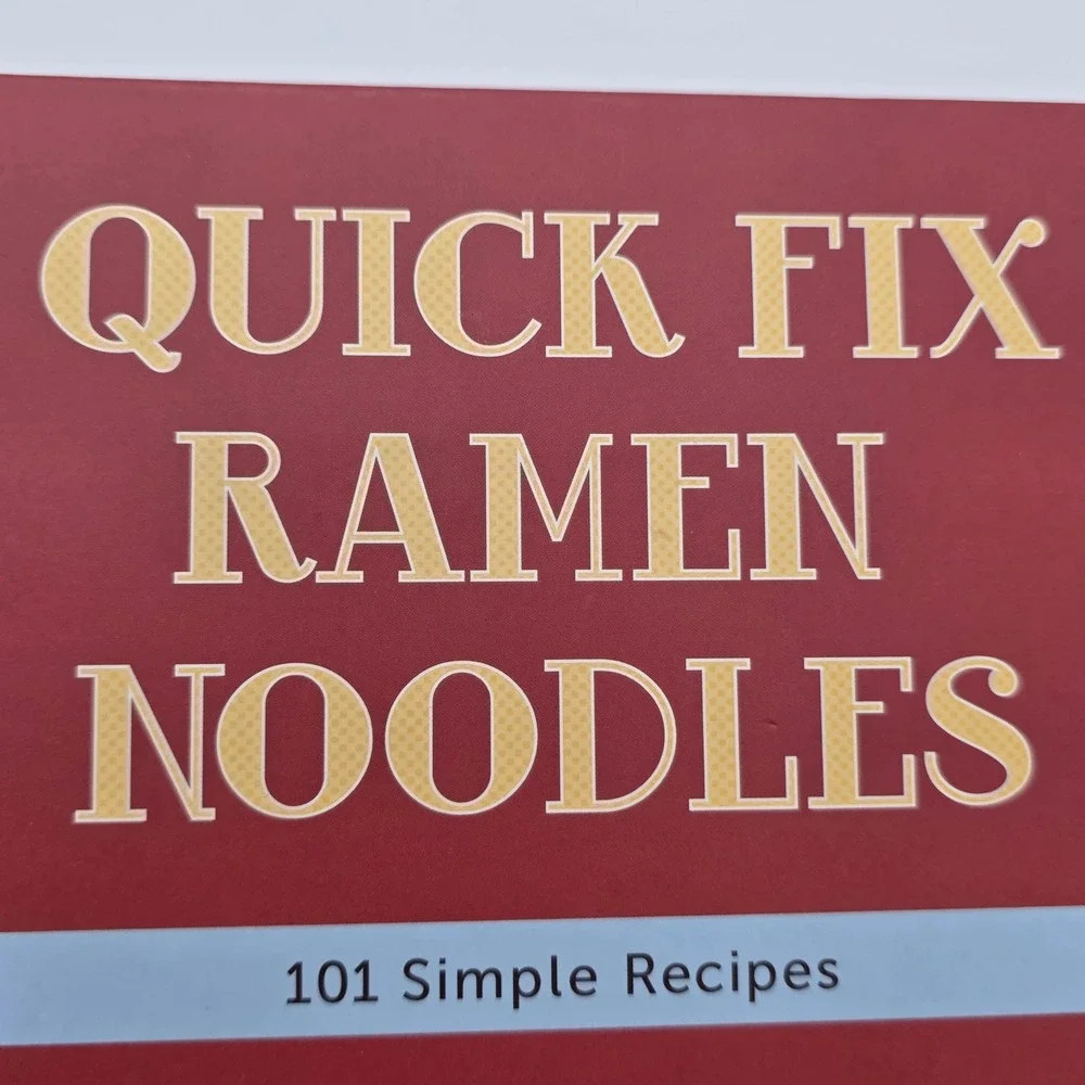 Toni Patrick Quick‎ Fix Ramen Noodles Cookbook Hardcover Red 101 Simple Recipes